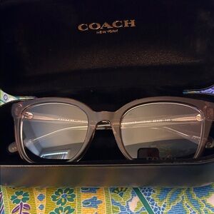 Coach Tan Eyewear Frame New With Case